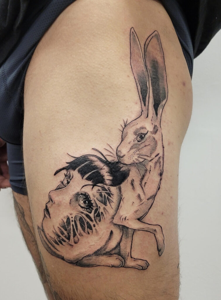 Rabbit tattoo hi-res stock photography and images - Page 9 - Alamy